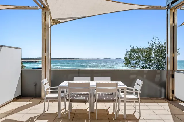 2 Bedroom Ground Terrace — Ground-floor ease, footsteps from Town Beach.